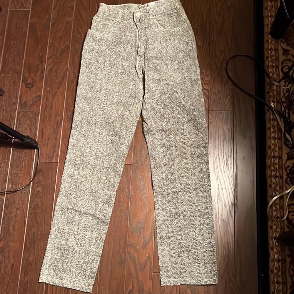 Vintage Newport News black and white chevron jeans Size 6 - Picture 4 of 10